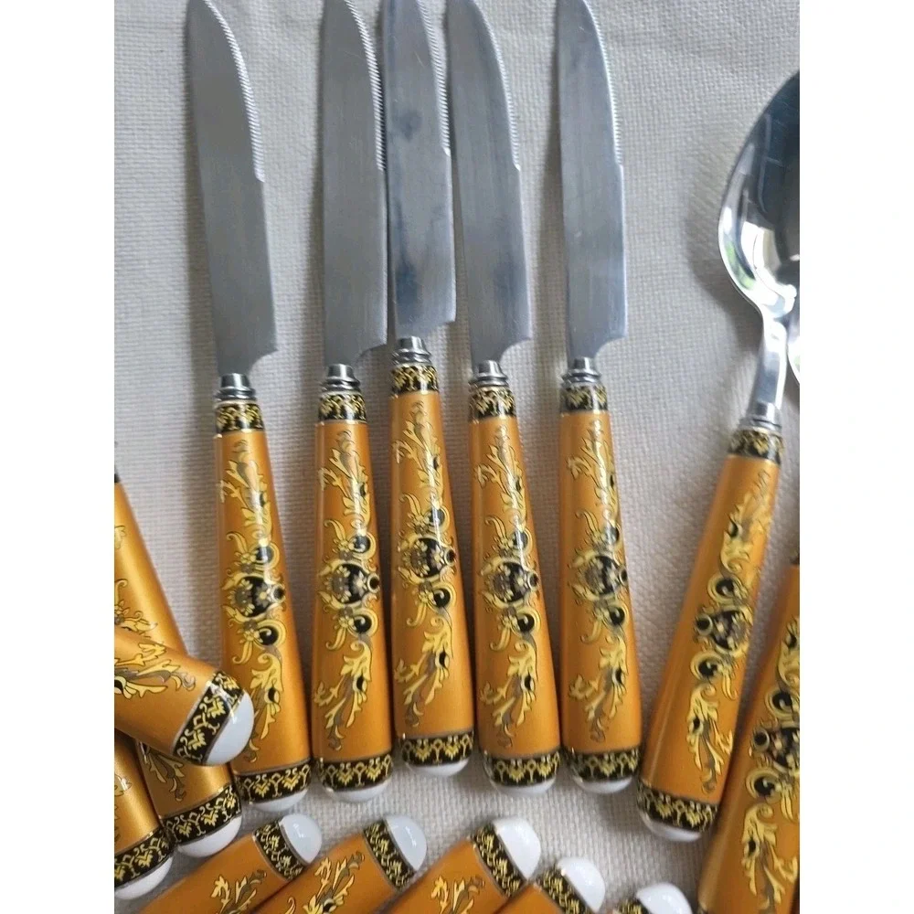 Joseph Sedgh Premium Flatware‎ 23 pcs 1810 Stainless Steel Greek Key Design